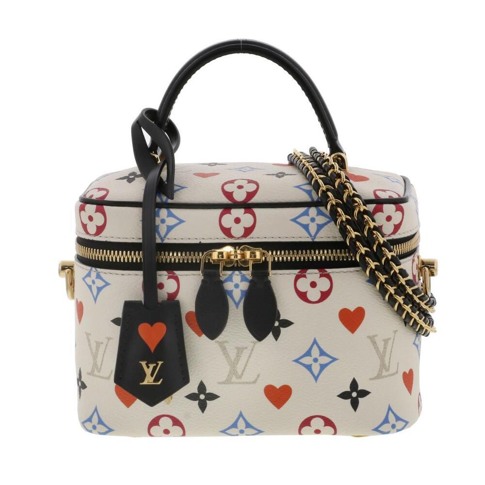 LOUIS VUITTON Vanity Monogram Game On Bag Shoulder Messenger White